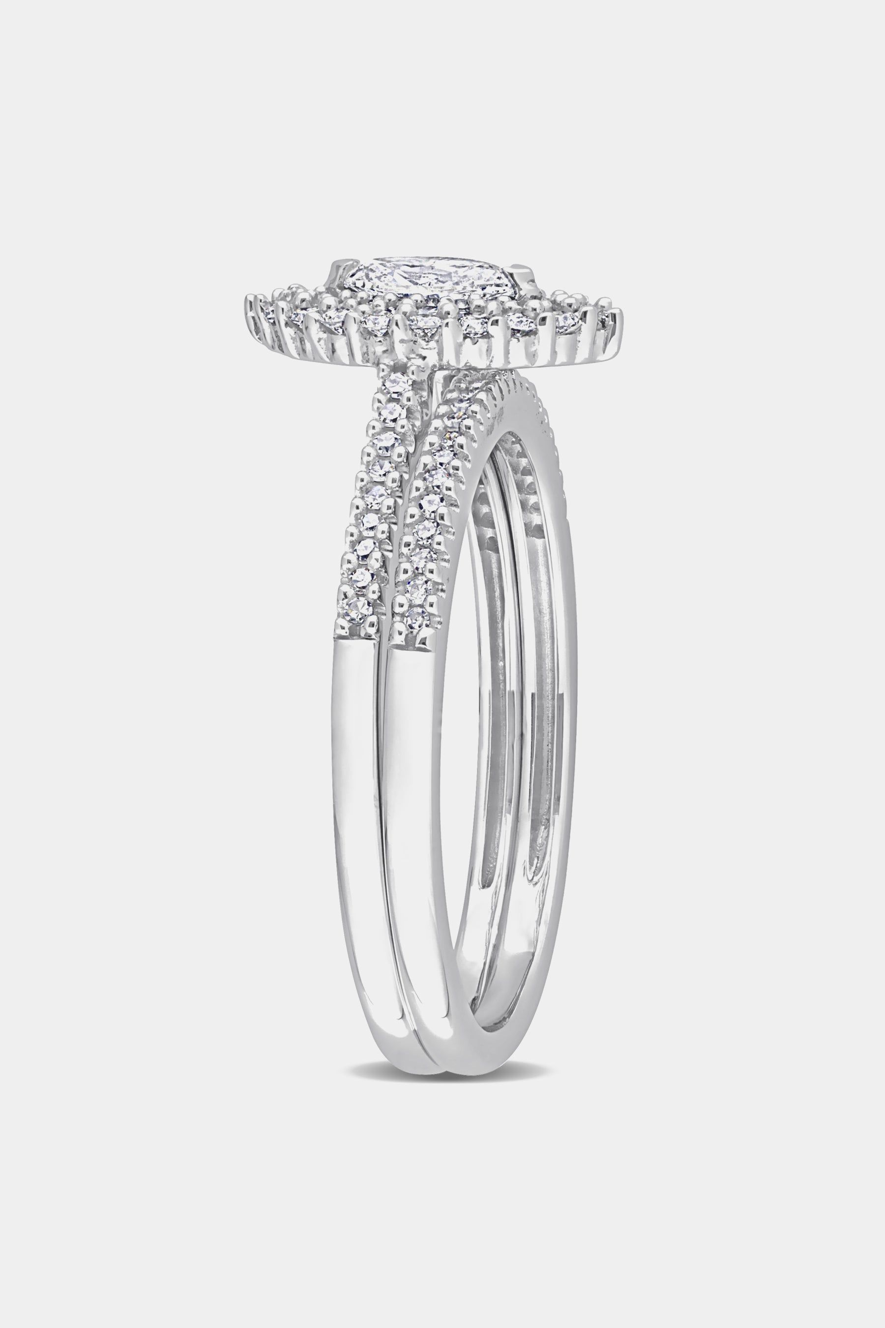 Diamond Marquise Double Halo 14k White Gold Ring sold by Lord & Taylor product image thumbnail 3