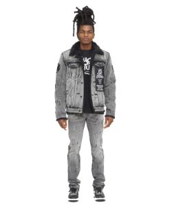 Rocker Splatter Paint Slim Jeans sold by Lord & Taylor