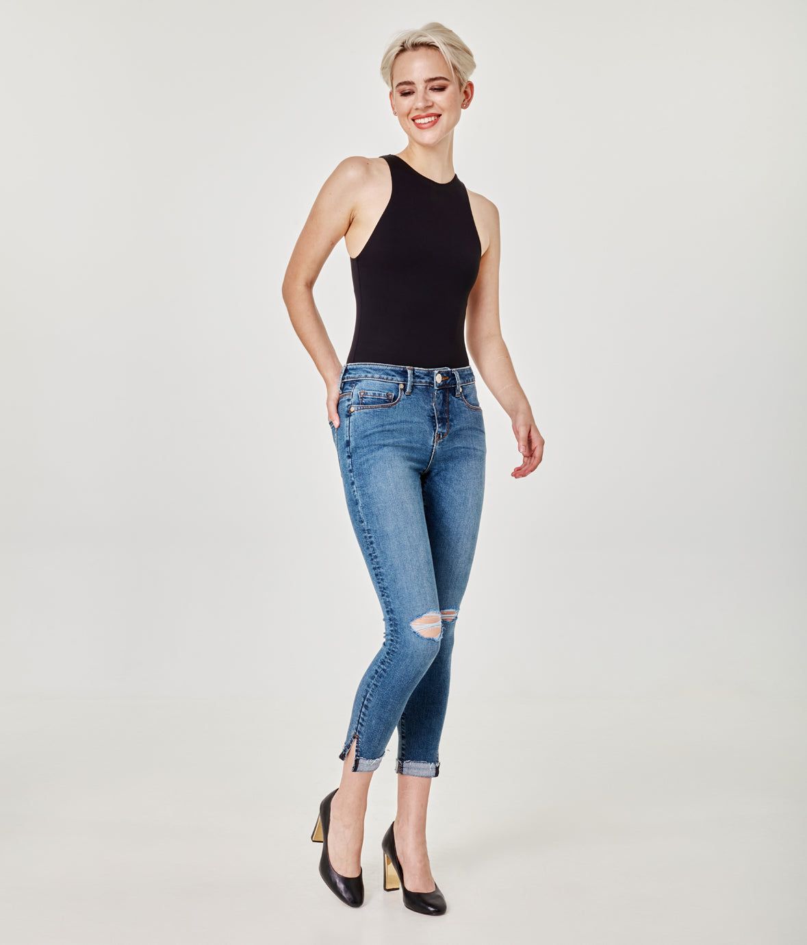 Blair Mid Rise Skinny sold by Lord & Taylor product image thumbnail 6