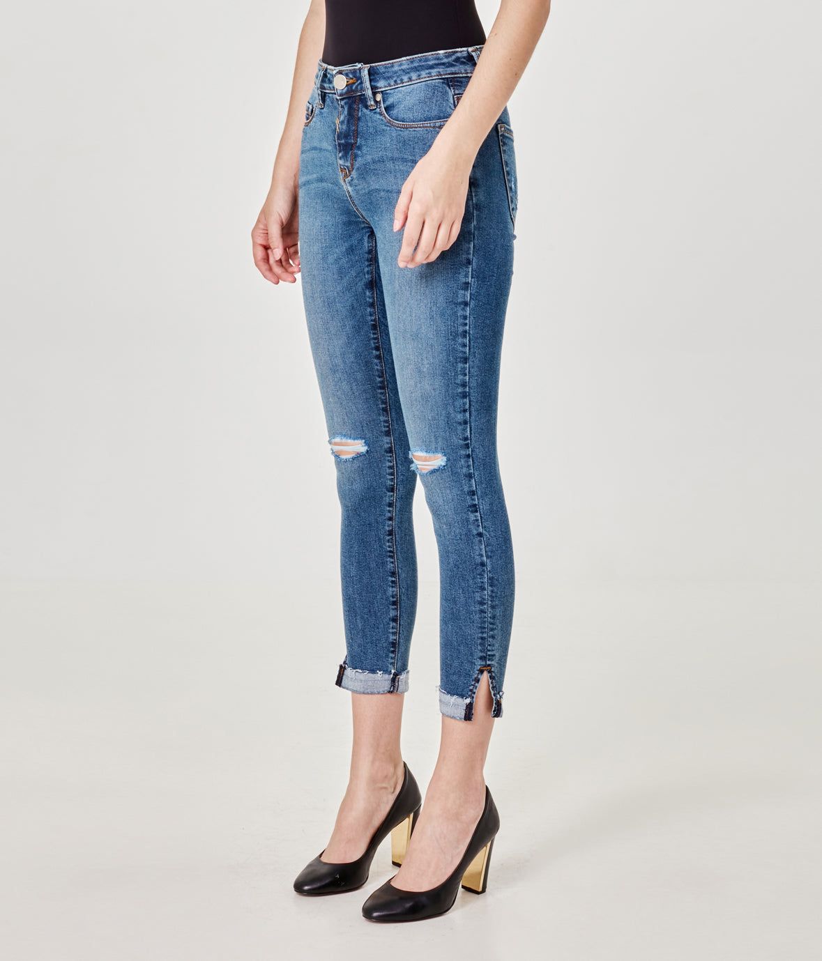 Blair Mid Rise Skinny sold by Lord & Taylor product image thumbnail 3