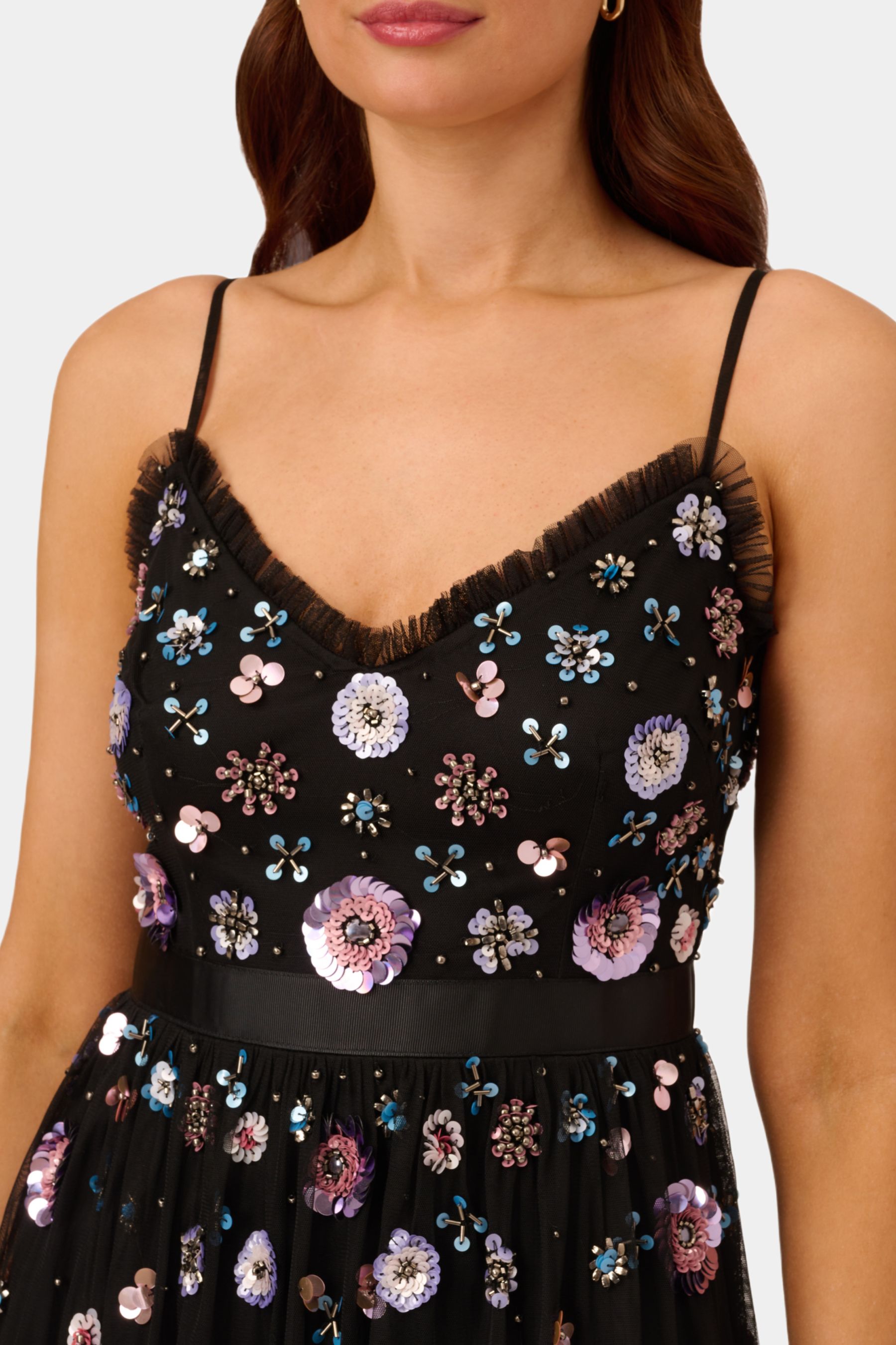 Multi Floral Beaded Dress sold by Lord & Taylor product image thumbnail 3
