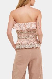 Floral Smocked Sleeveless Top sold by Lord & Taylor