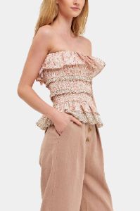 Floral Smocked Sleeveless Top sold by Lord & Taylor