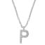 Initial P Diamond Accent Necklace sold by Lord & Taylor product image thumbnail 2