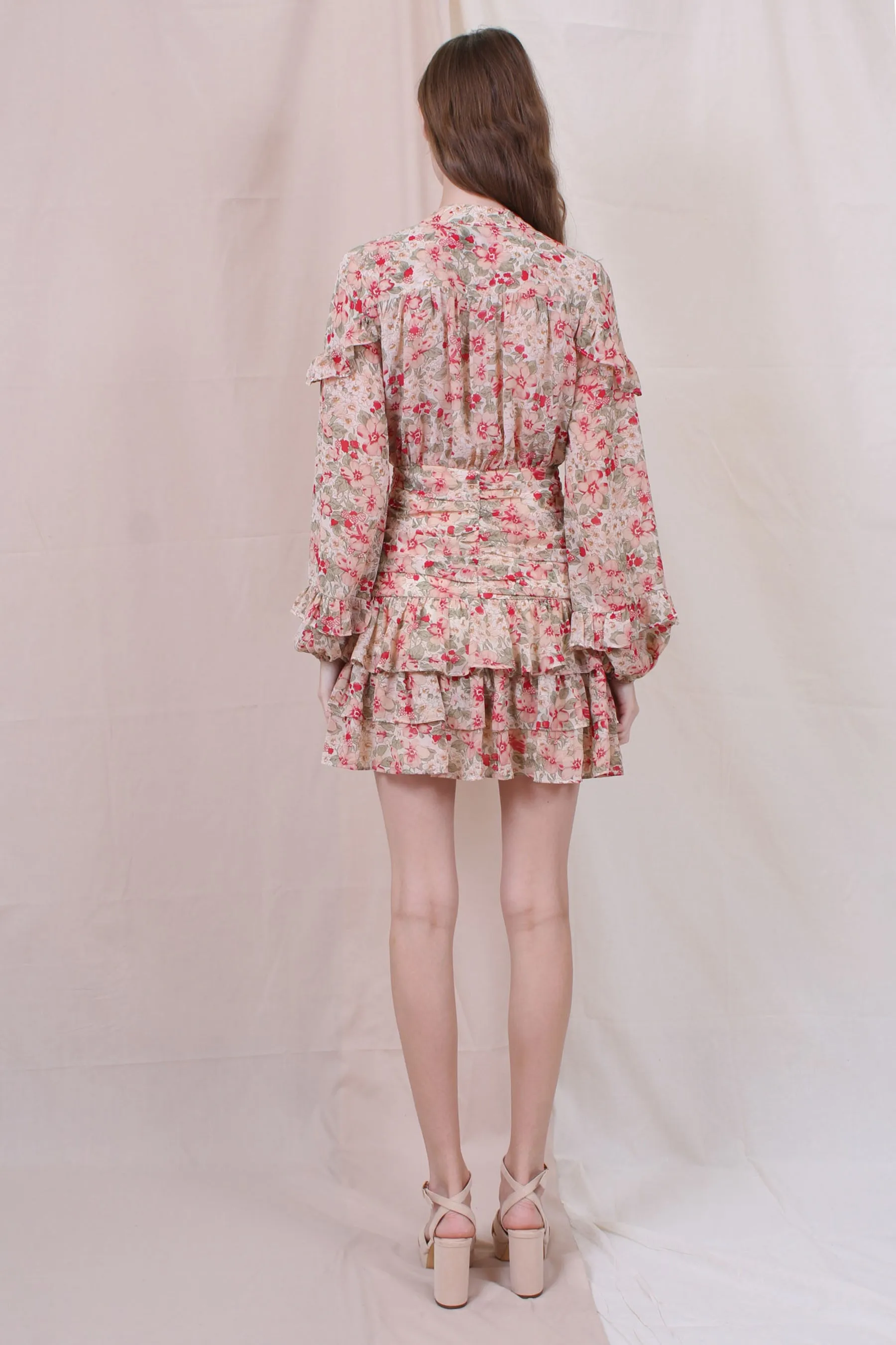 Balloon Longesleeve Button Down Ruffle Dress sold by Lord & Taylor product image thumbnail 2