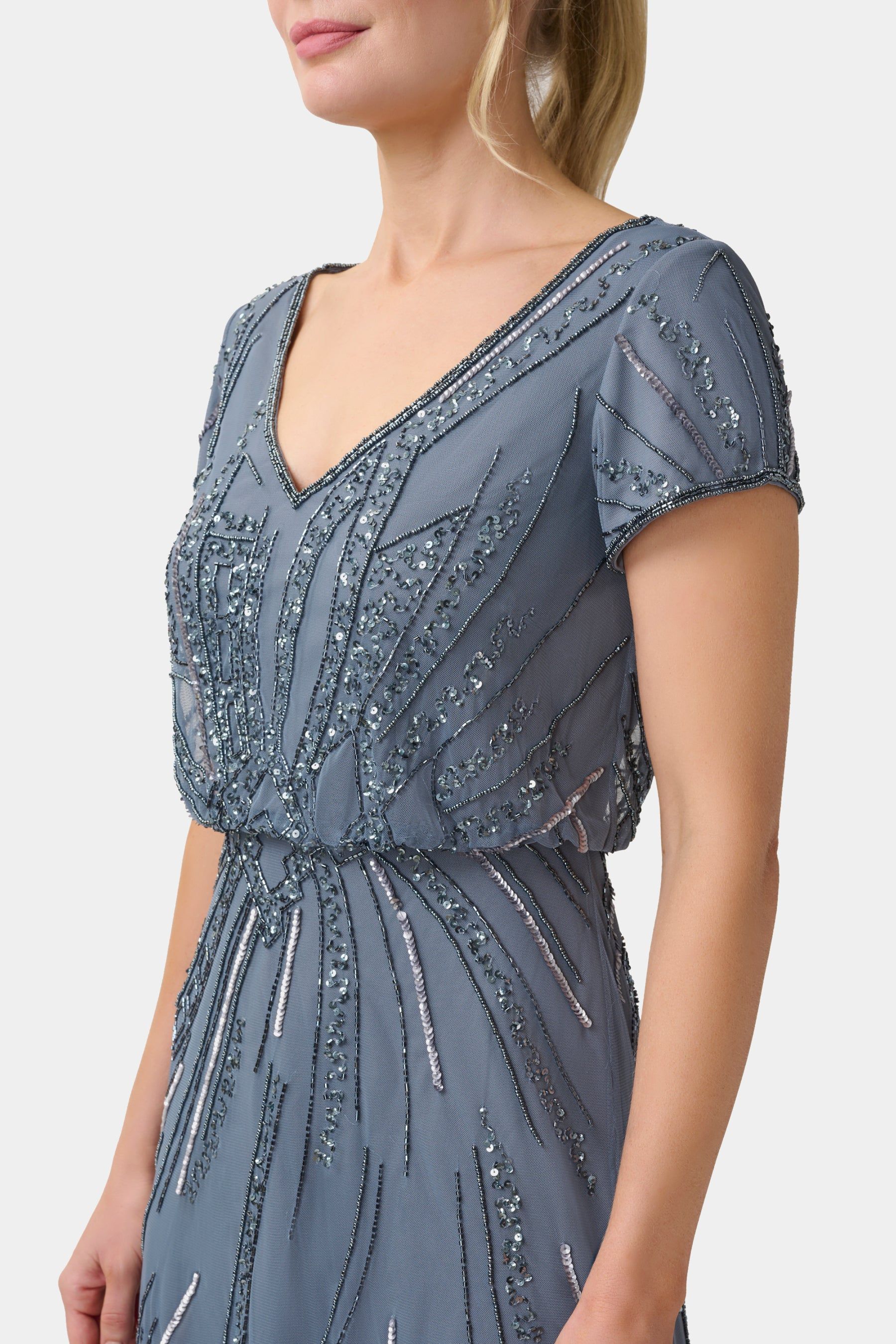 Beaded Blouson Dress sold by Lord & Taylor product image thumbnail 4