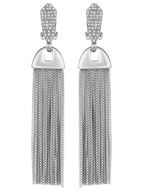 Pave Tassel Dangle Drop Earrings sold by Lord & Taylor