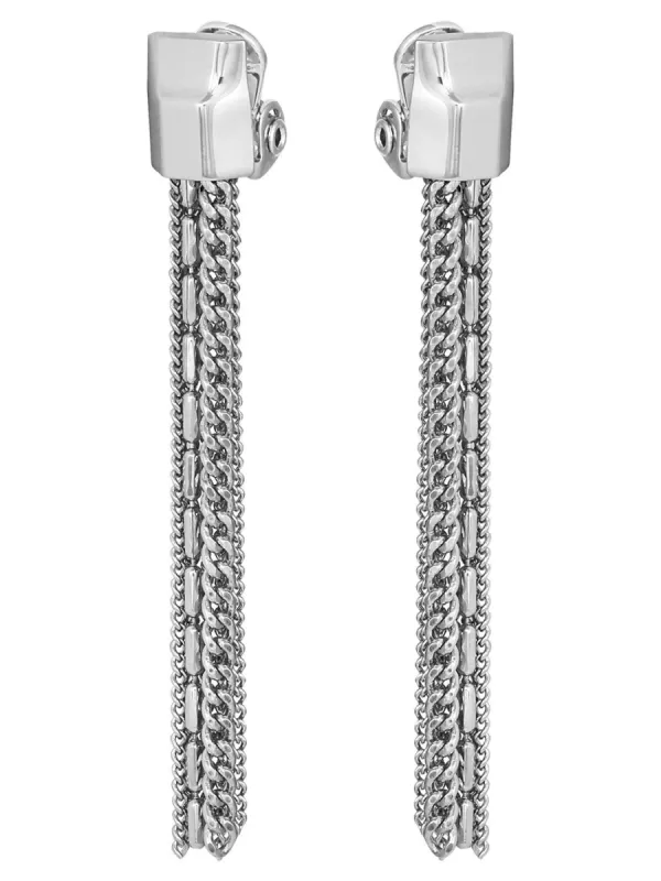 Mixed Chain Tassel Linear Earrings sold by Lord & Taylor