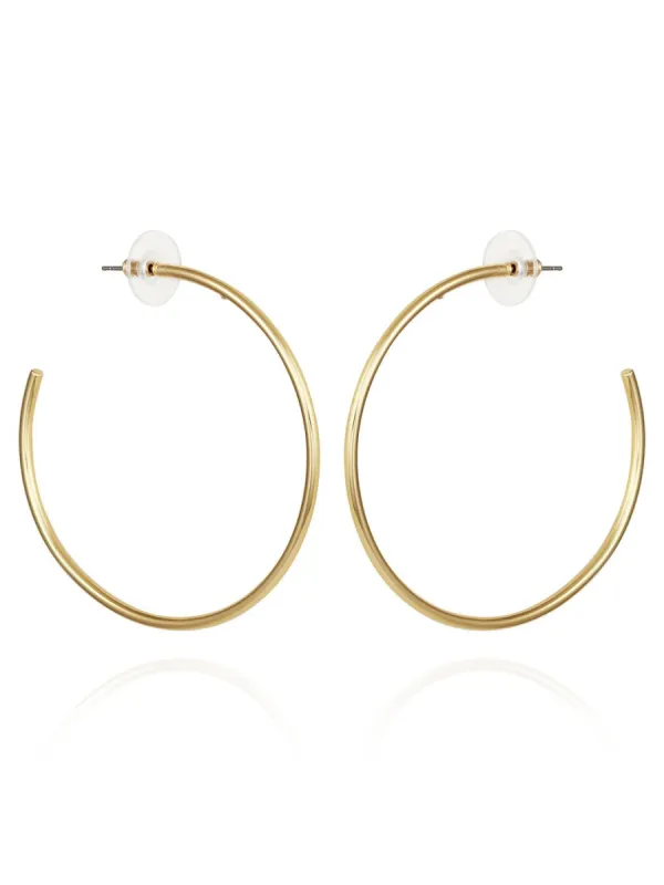 Sleek Large Open Hoop Earrings sold by Lord & Taylor