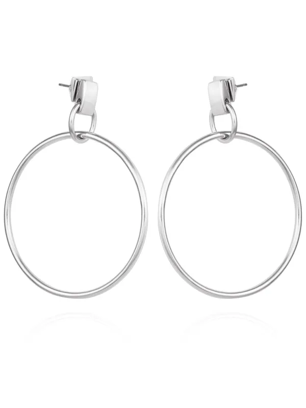 Stylish Drop Hoop Earrings sold by Lord & Taylor