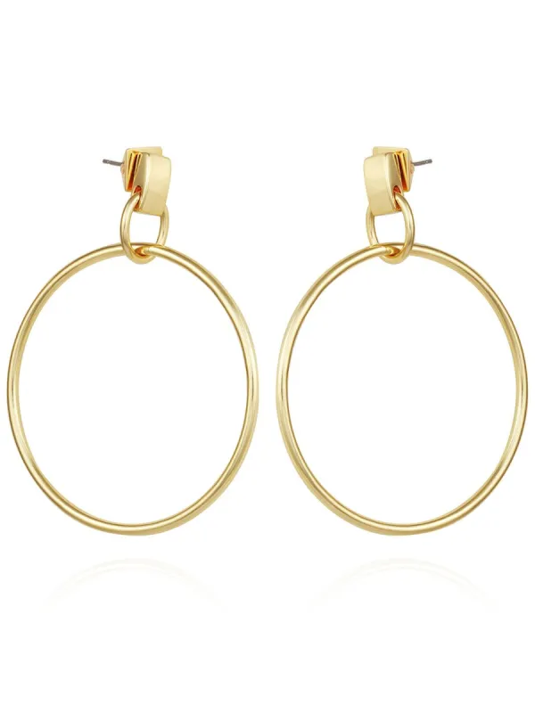 Stylish Drop Hoop Earring sold by Lord & Taylor