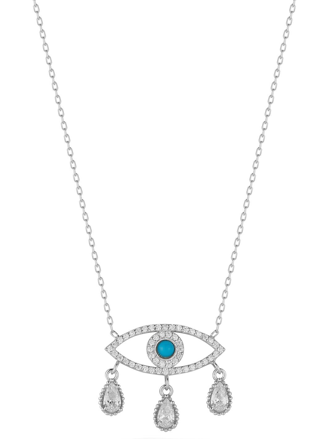Sterling Silver Evil Eye Necklace sold by Lord & Taylor product image thumbnail 3