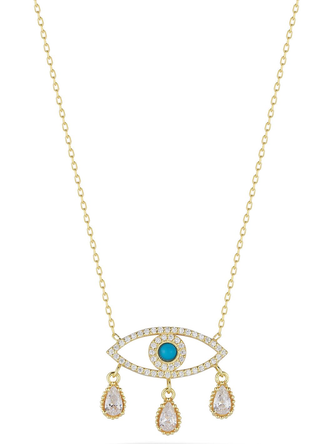 Sterling Silver Evil Eye Necklace sold by Lord & Taylor