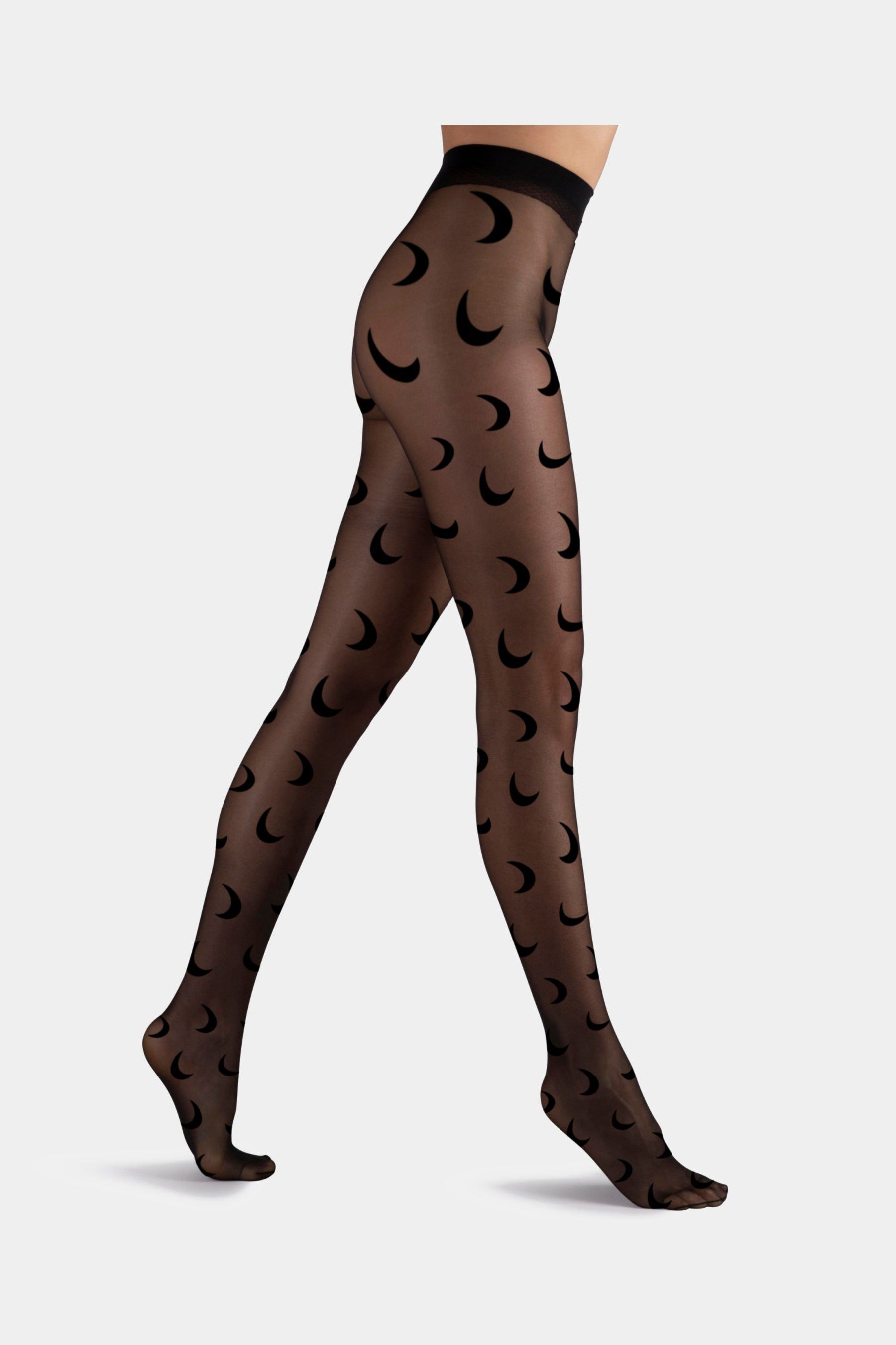 Moon Print Tights sold by Lord & Taylor product image thumbnail 3