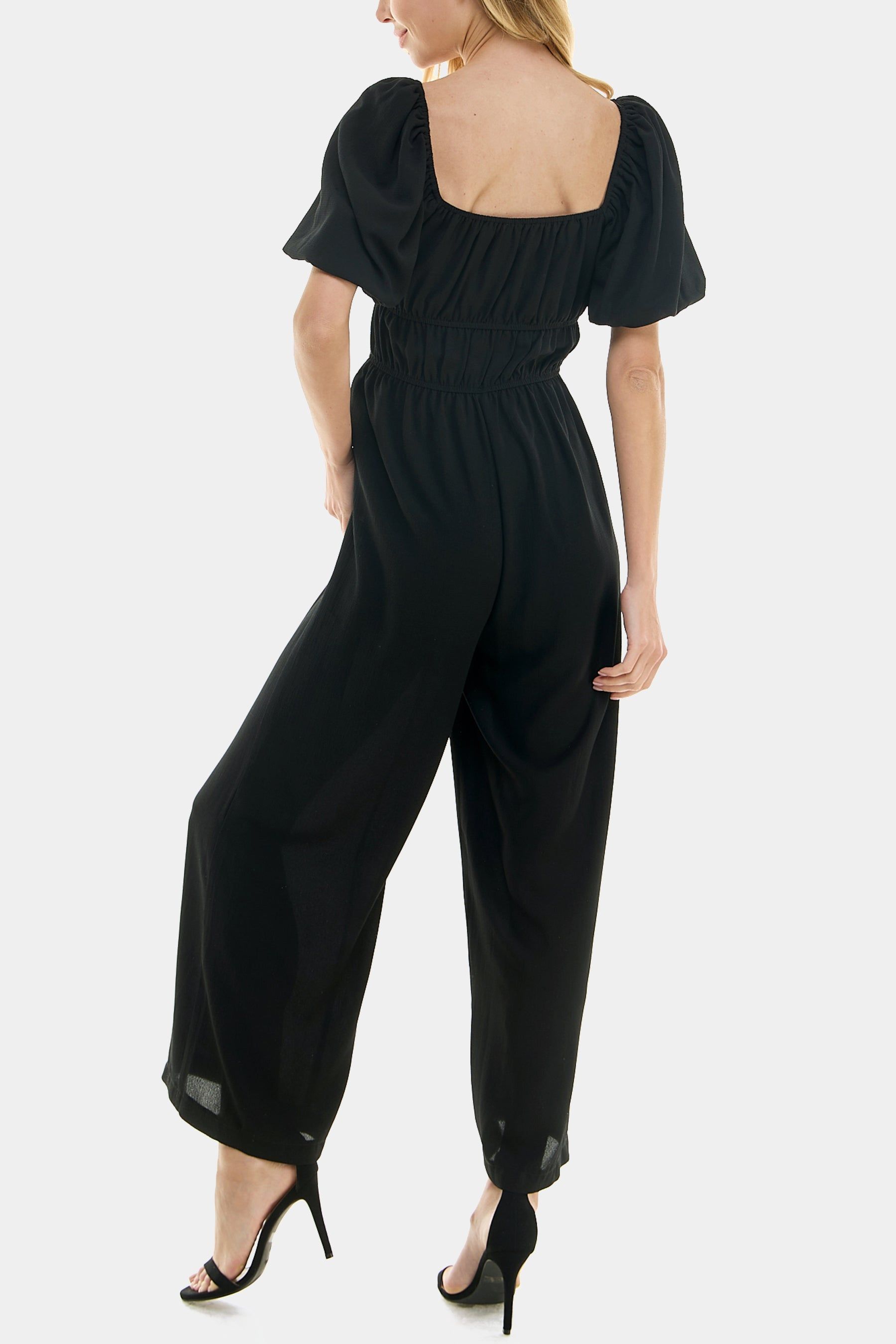 Short Bubble Sleeve Square Neck Romper sold by Lord & Taylor product image thumbnail 2