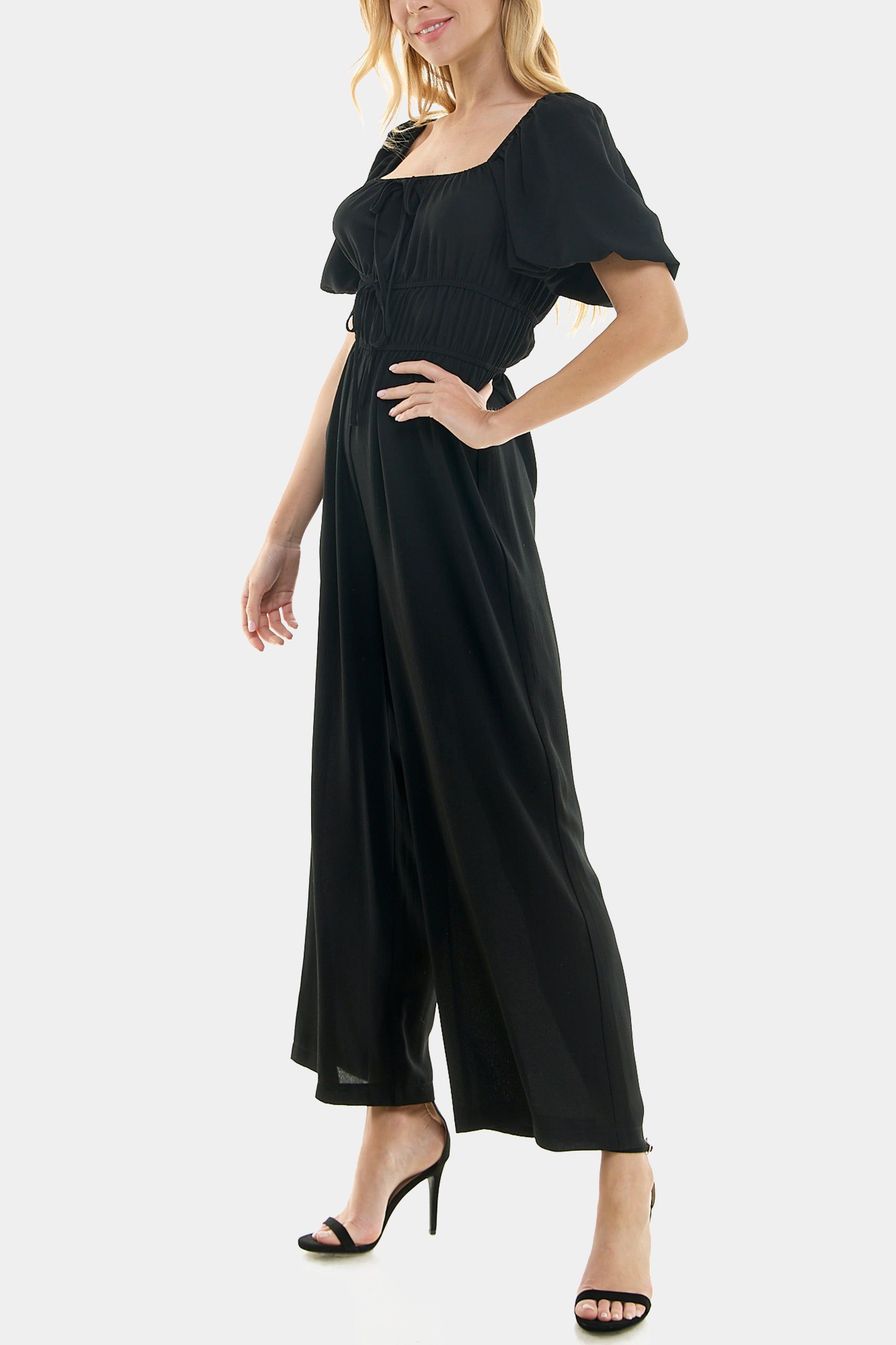 Short Bubble Sleeve Square Neck Romper sold by Lord & Taylor product image thumbnail 4