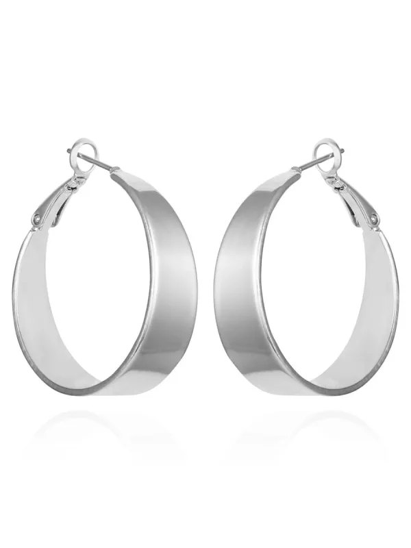 Classic Thick Band Hoop Earrings sold by Lord & Taylor