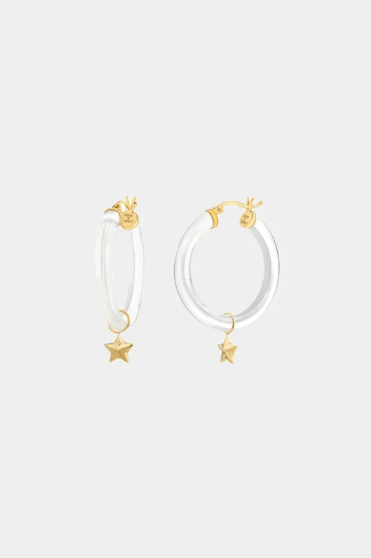 Star Charm Hoops sold by Lord & Taylor