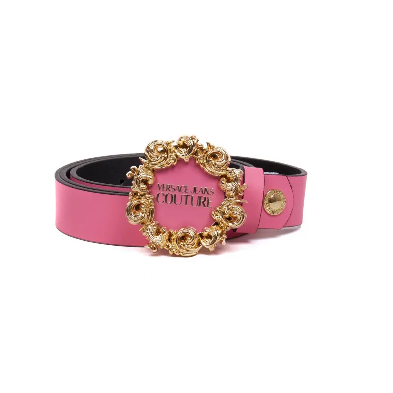 Signature Baroque Gold Buckle Leather Belt sold by Lord & Taylor