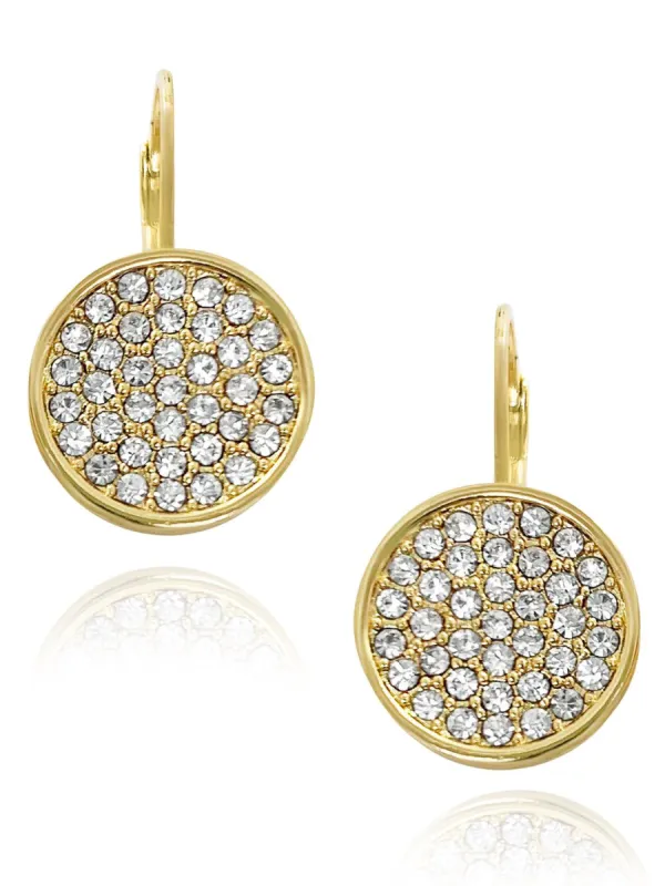 Pave Lever Back Earrings sold by Lord & Taylor