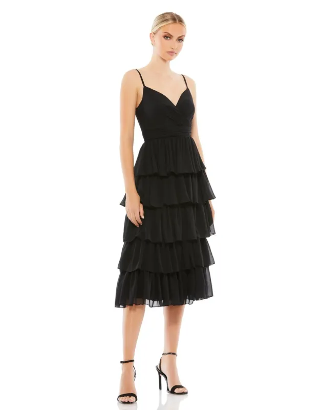 Ruffle Tiered Sleeveless Midi Dress sold by Lord & Taylor
