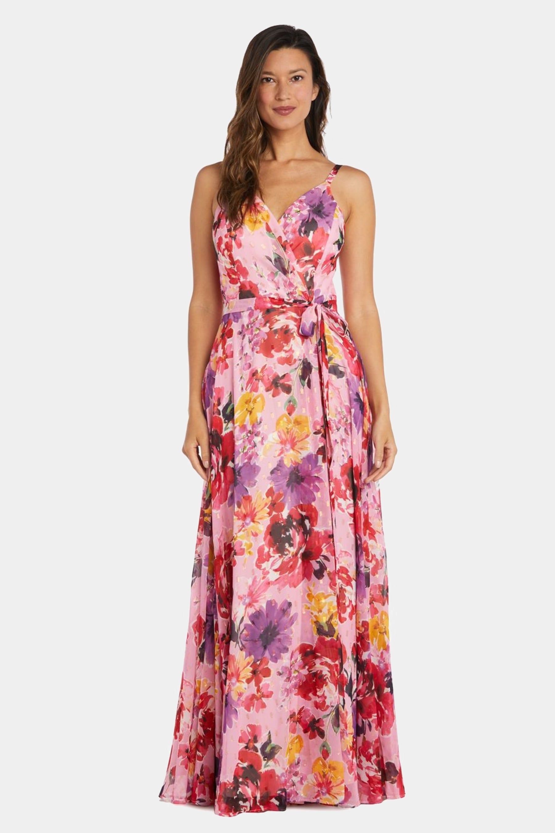Floral Tie-Waist Mock-Wrap Dress sold by Lord & Taylor