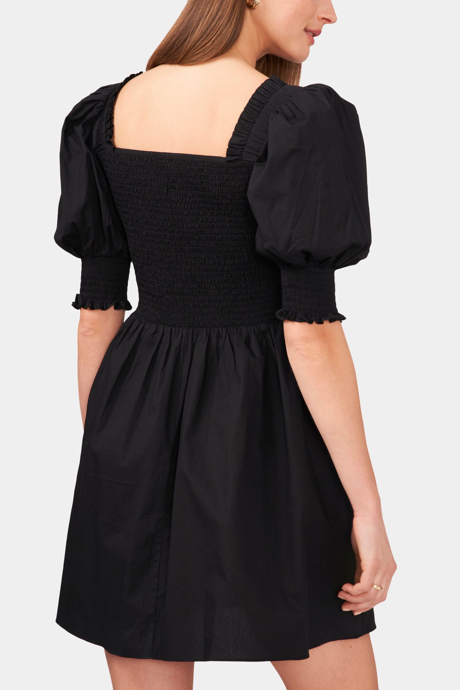 Puff Short Sleeve Smocked Mini Dress sold by Lord & Taylor product image thumbnail 2