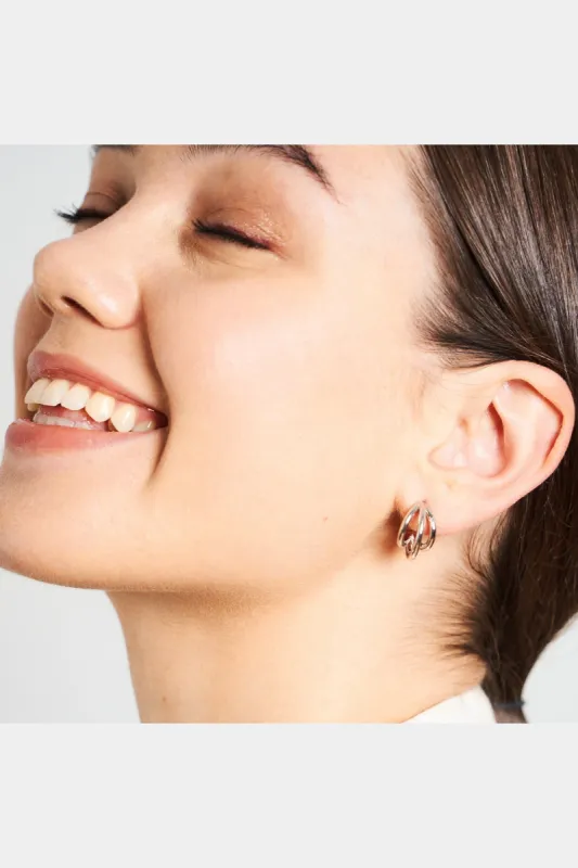 Sterling Silver Half Hoop Earrings sold by Lord & Taylor