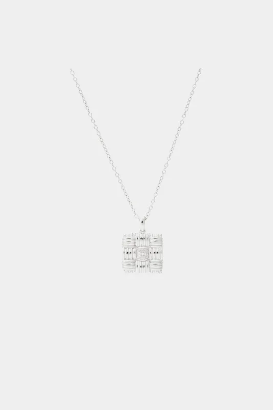 Sterling Silver Square Pendant Necklace sold by Lord & Taylor