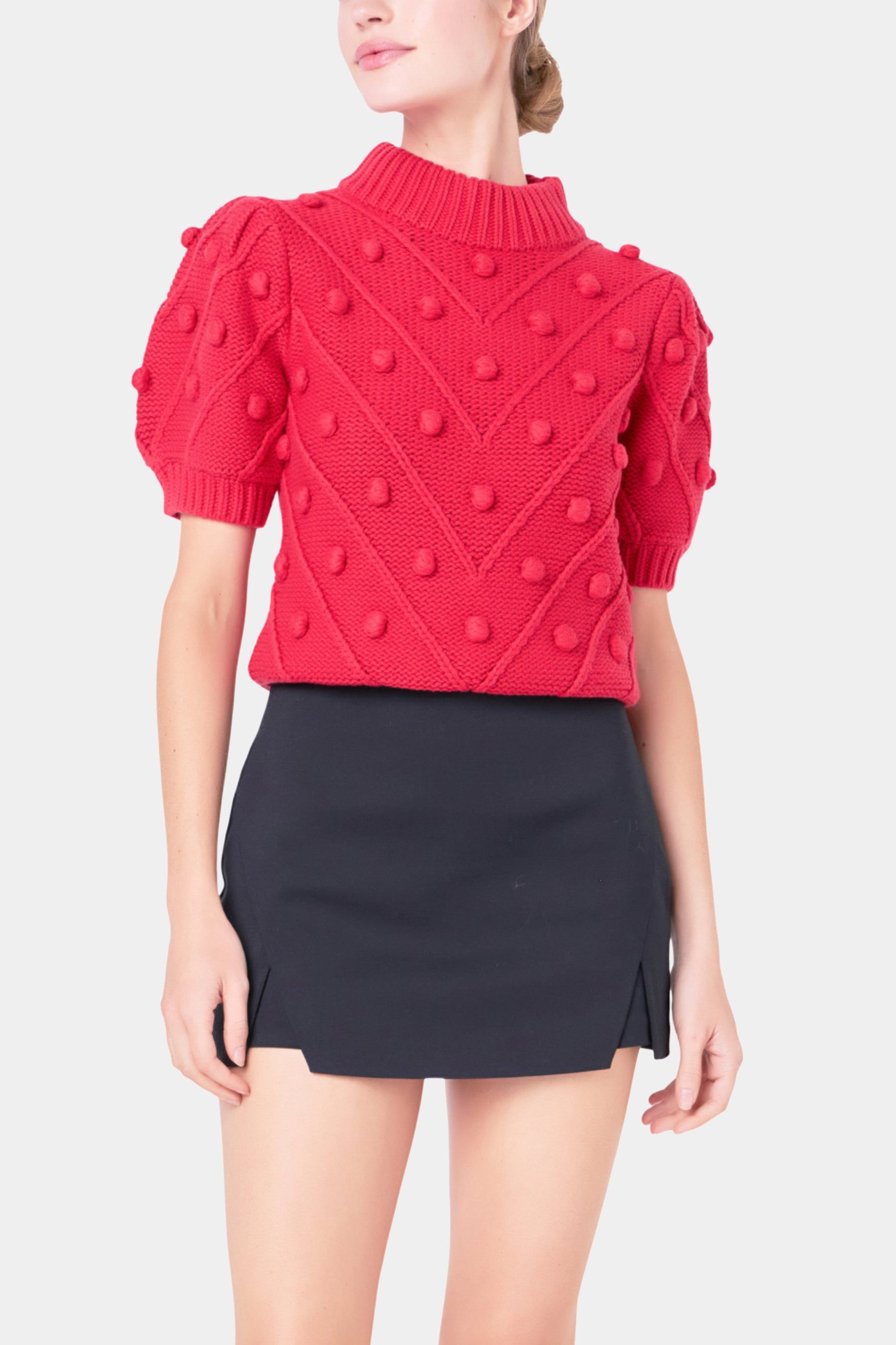 Puff Sleeve Pom Pom Sweater sold by Lord & Taylor product image thumbnail 7