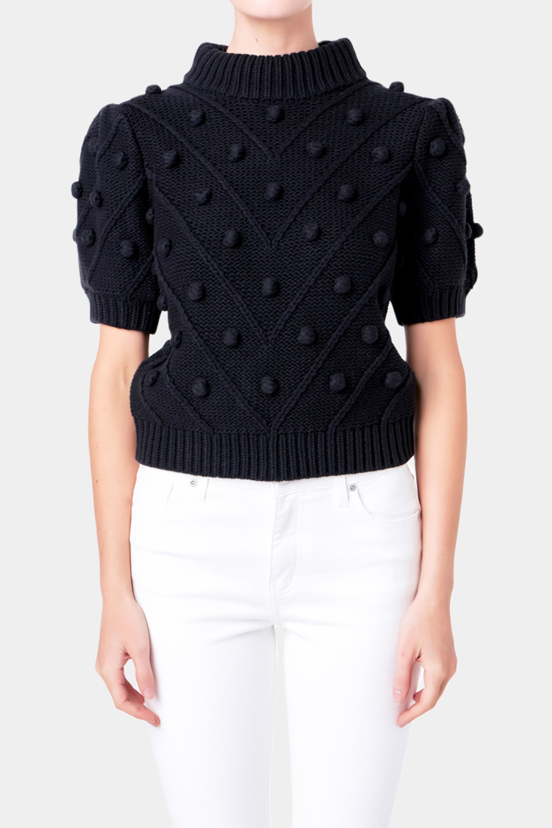 Puff Sleeve Pom Pom Sweater sold by Lord & Taylor product image thumbnail 8