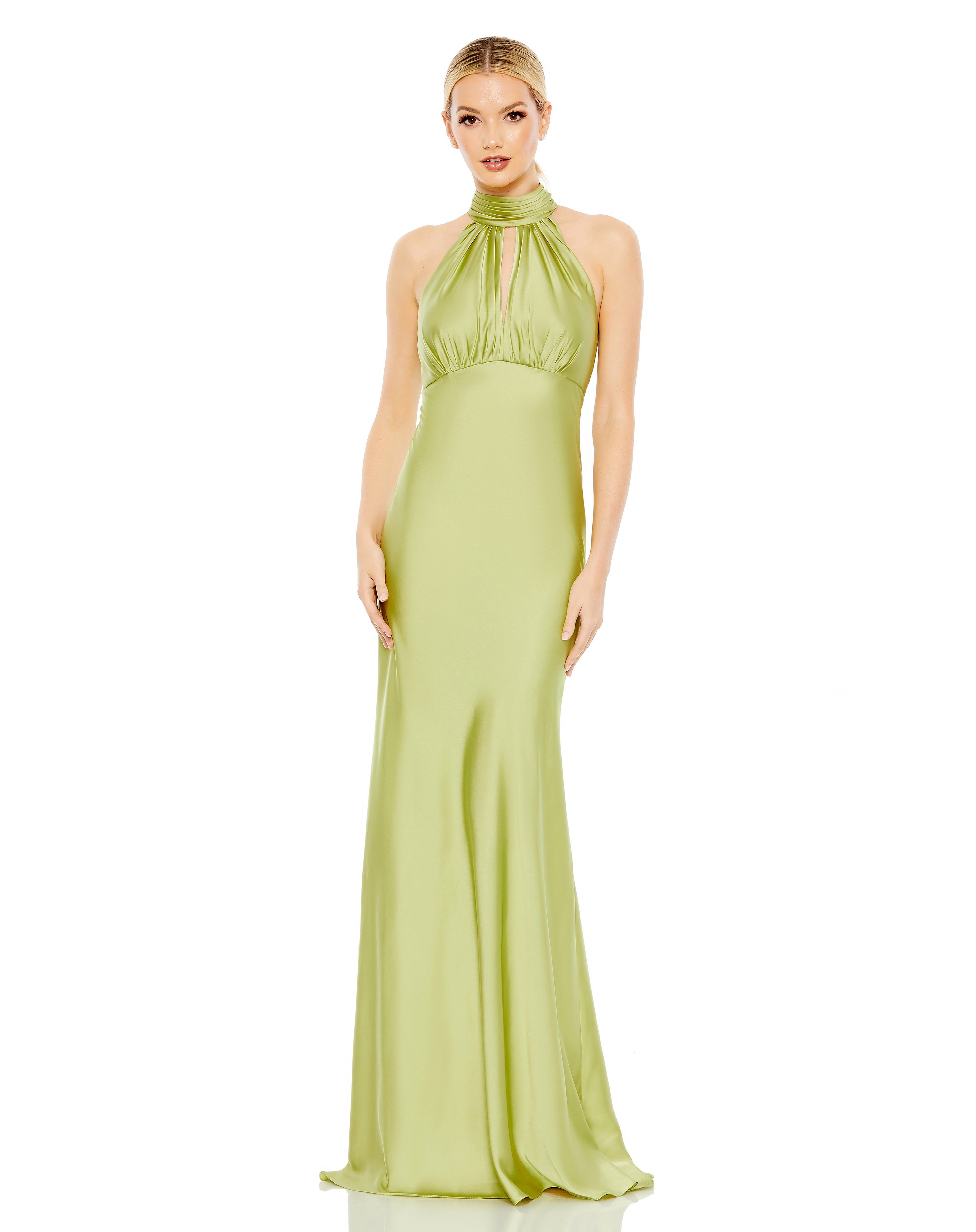 Keyhole Halter Empire Waist Gown sold by Lord & Taylor product image thumbnail 10