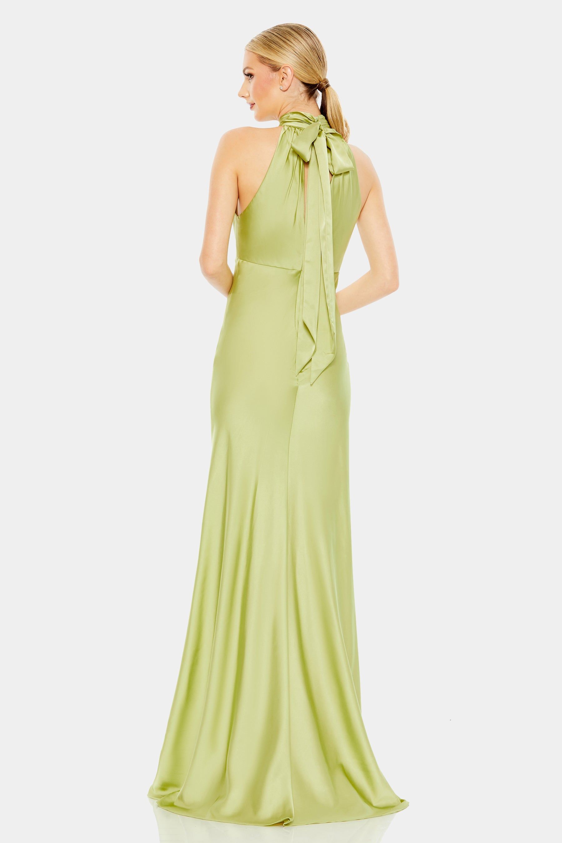 Keyhole Halter Empire Waist Gown sold by Lord & Taylor product image thumbnail 7