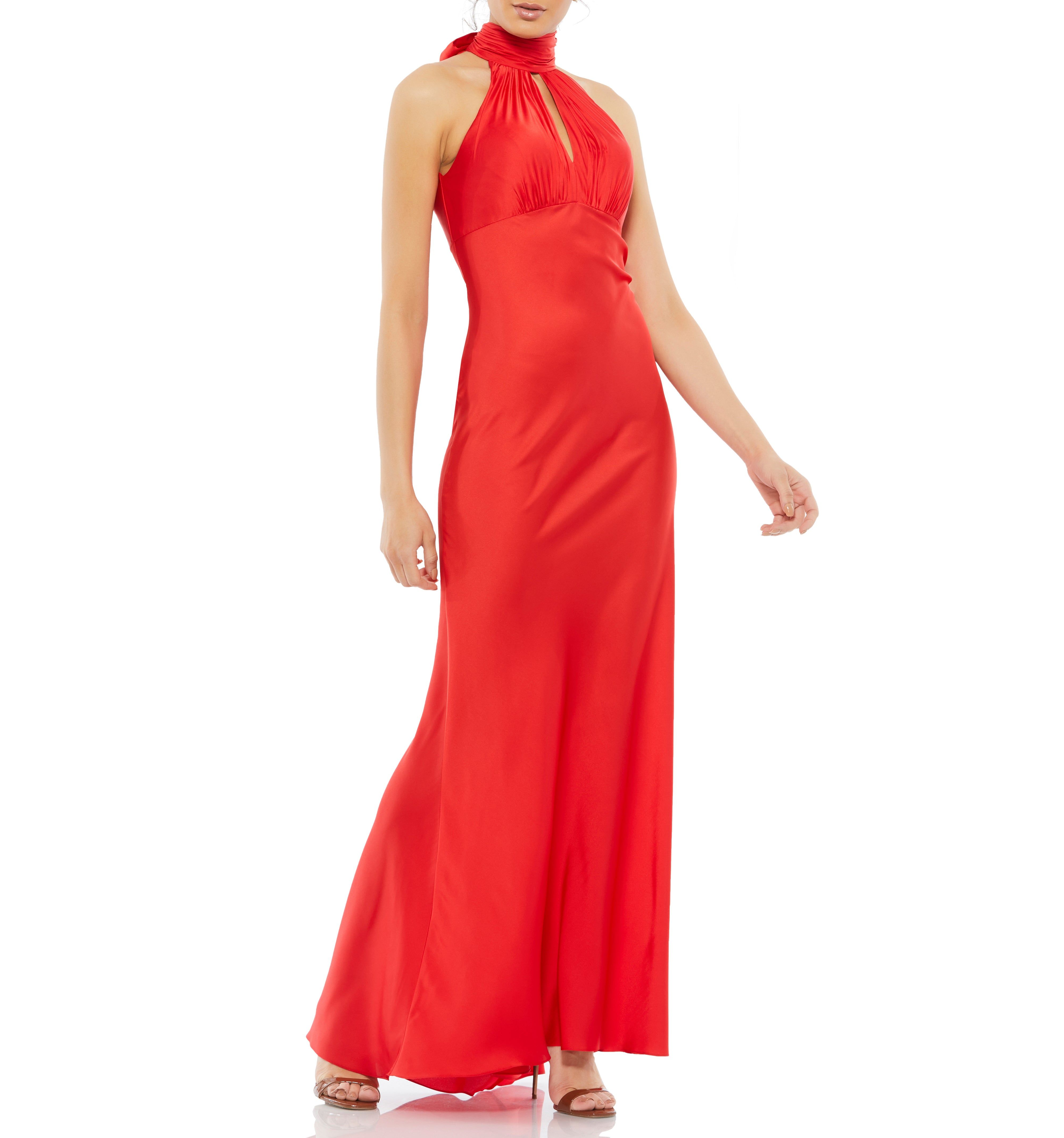 Keyhole Halter Empire Waist Gown sold by Lord & Taylor product image thumbnail 11