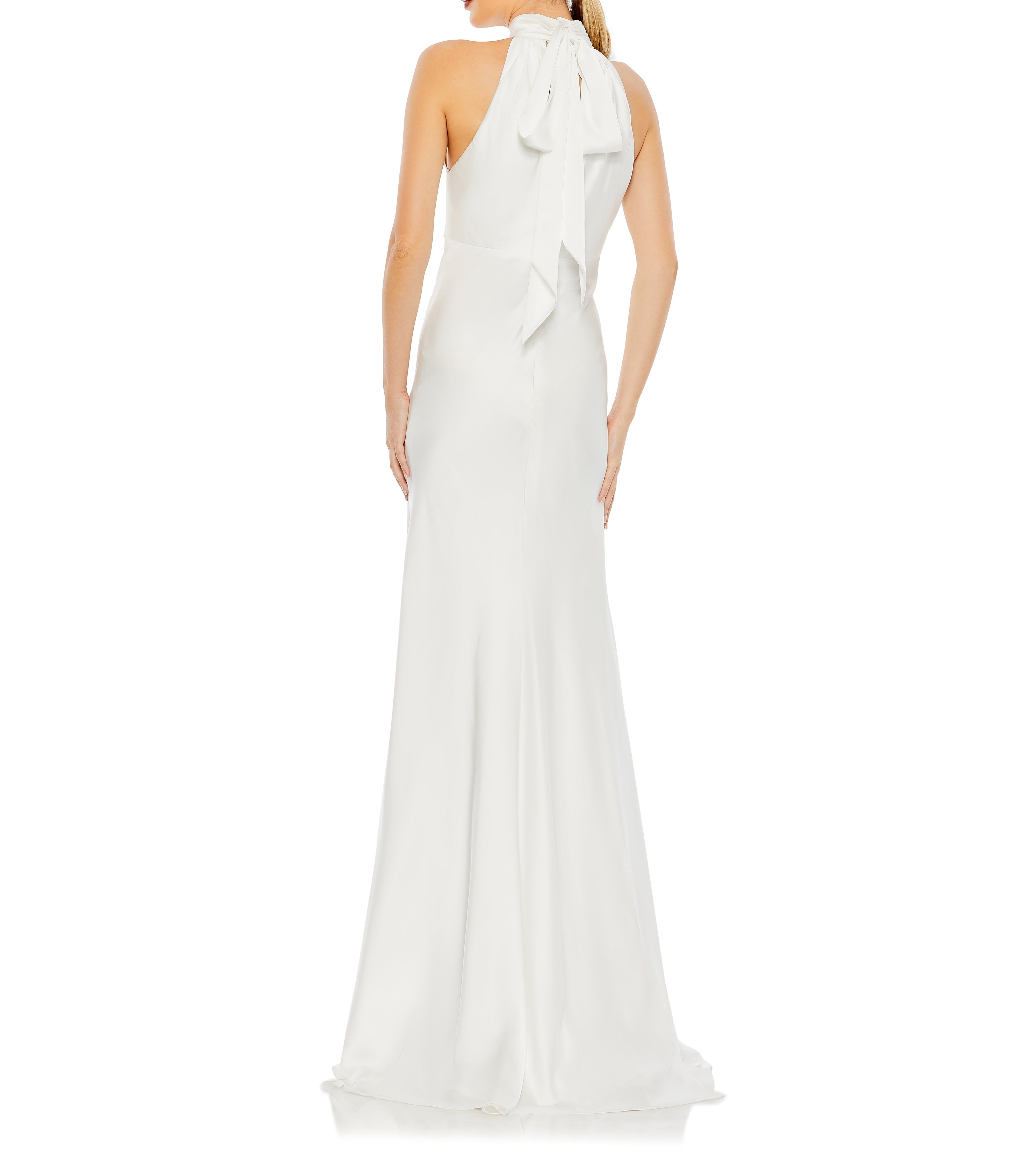 Keyhole Halter Empire Waist Gown sold by Lord & Taylor product image thumbnail 3