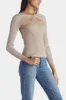 Long Sleeve Knit Top With Front Cut Out Details sold by Lord & Taylor