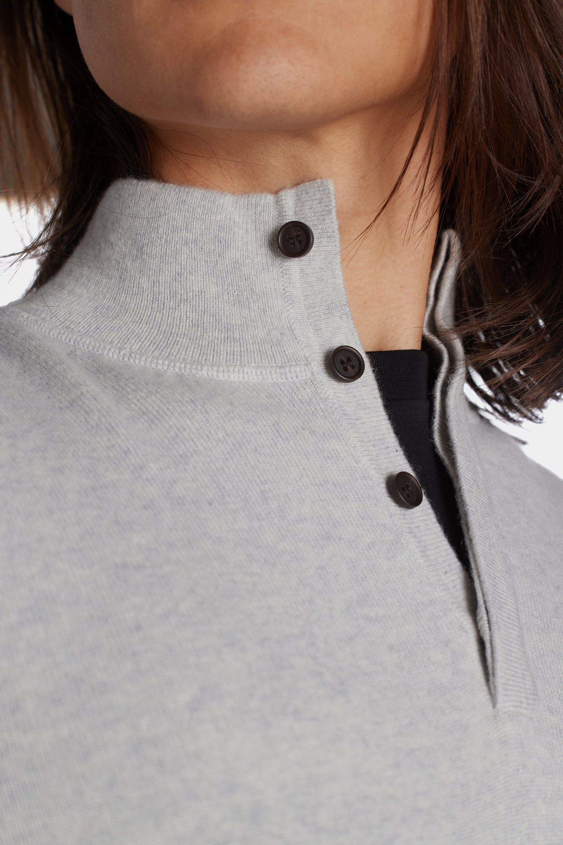 Cashmere Button Neck Jumper sold by Lord & Taylor product image thumbnail 9