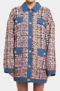Tweed & Denim Combo Jacket sold by Lord & Taylor