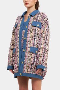 Tweed & Denim Combo Jacket sold by Lord & Taylor
