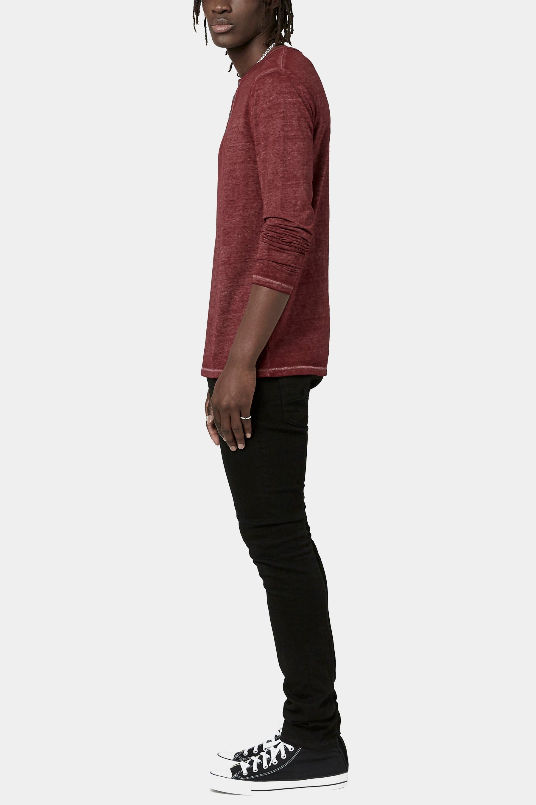 Kaduk Burnout Henley Shirt sold by Lord & Taylor product image thumbnail 9