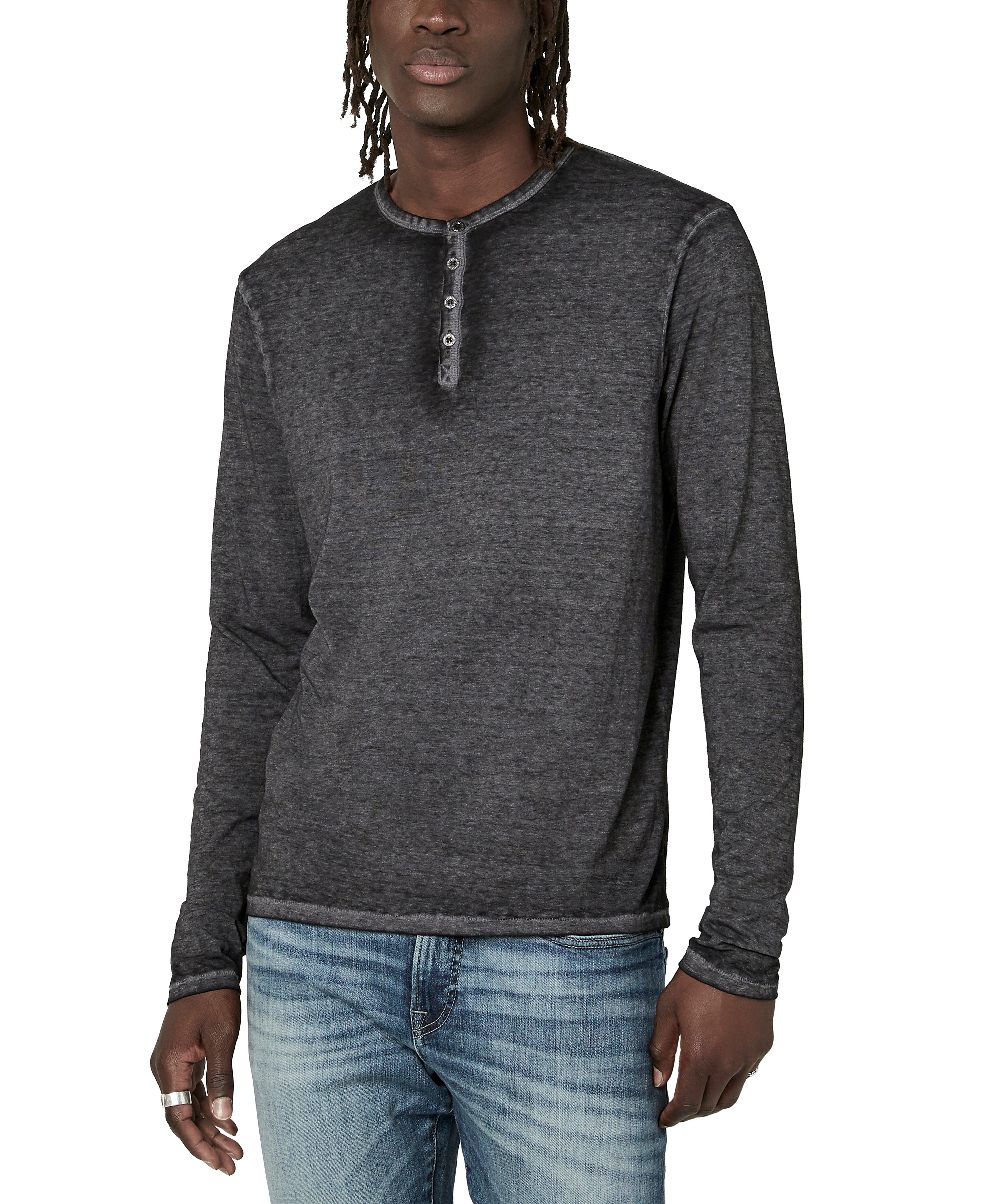 Kaduk Burnout Henley Shirt sold by Lord & Taylor product image thumbnail 15