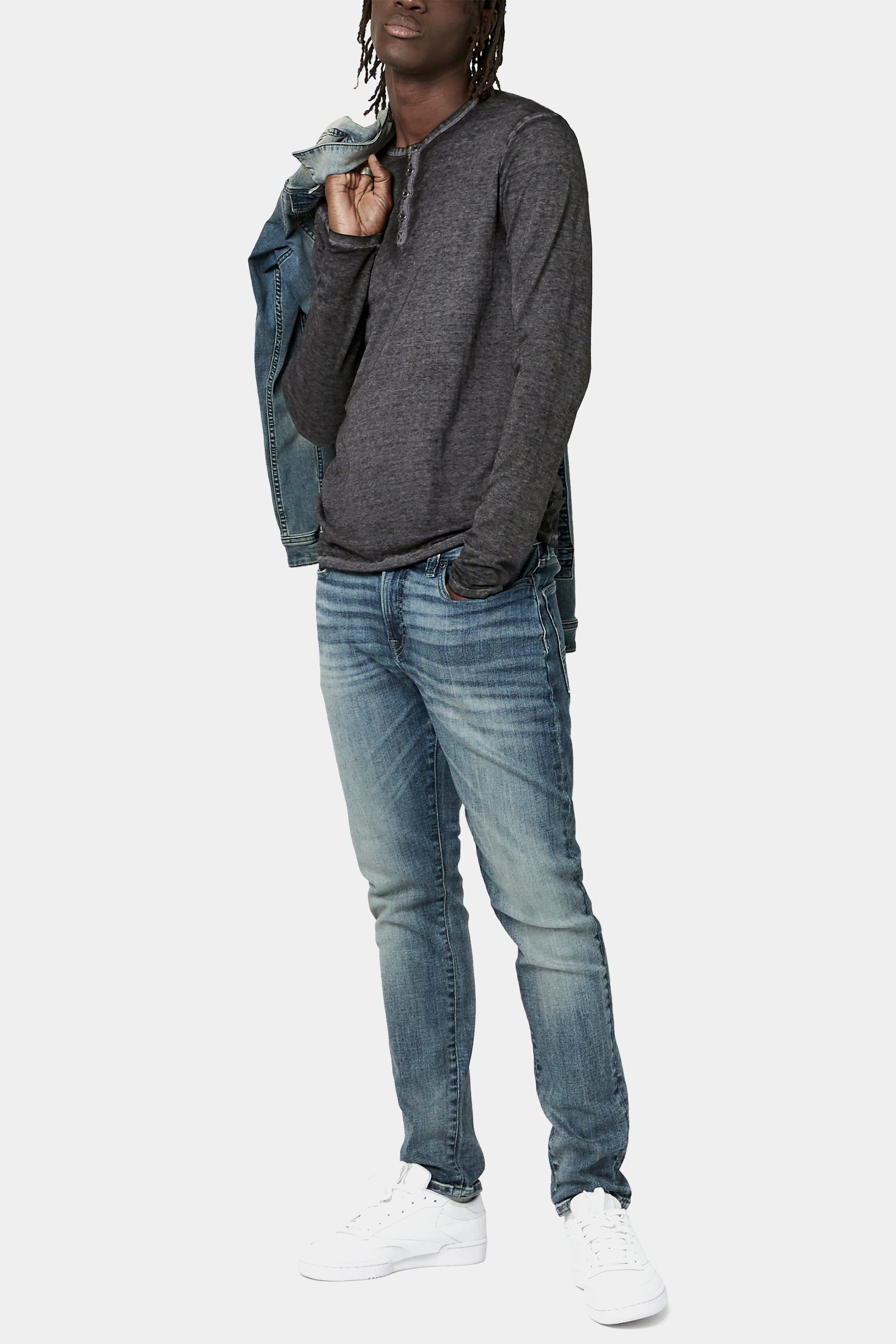 Kaduk Burnout Henley Shirt sold by Lord & Taylor product image thumbnail 2