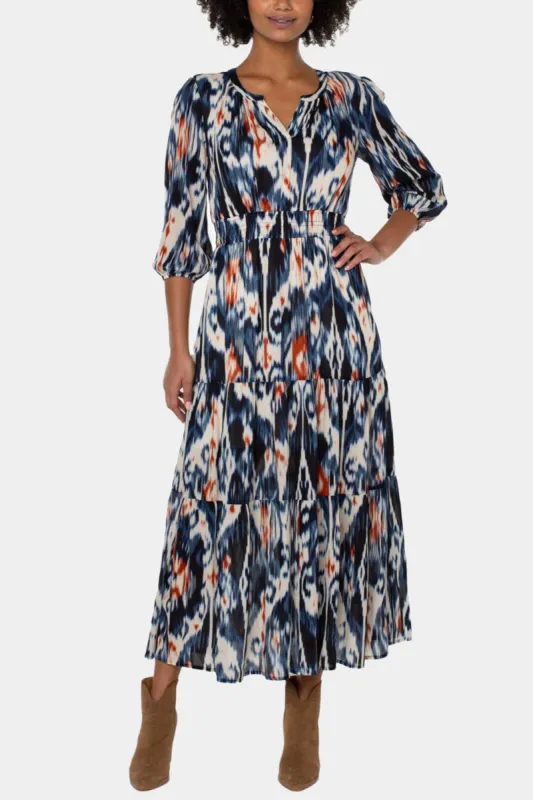 Woven Tiered Maxi Dress sold by Lord & Taylor