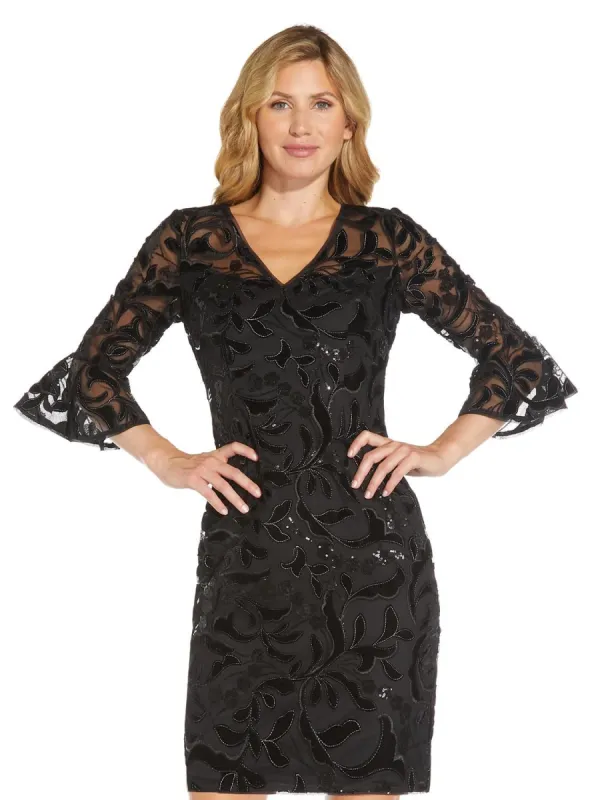 Velvet Embroidery Sheath Dress sold by Lord & Taylor