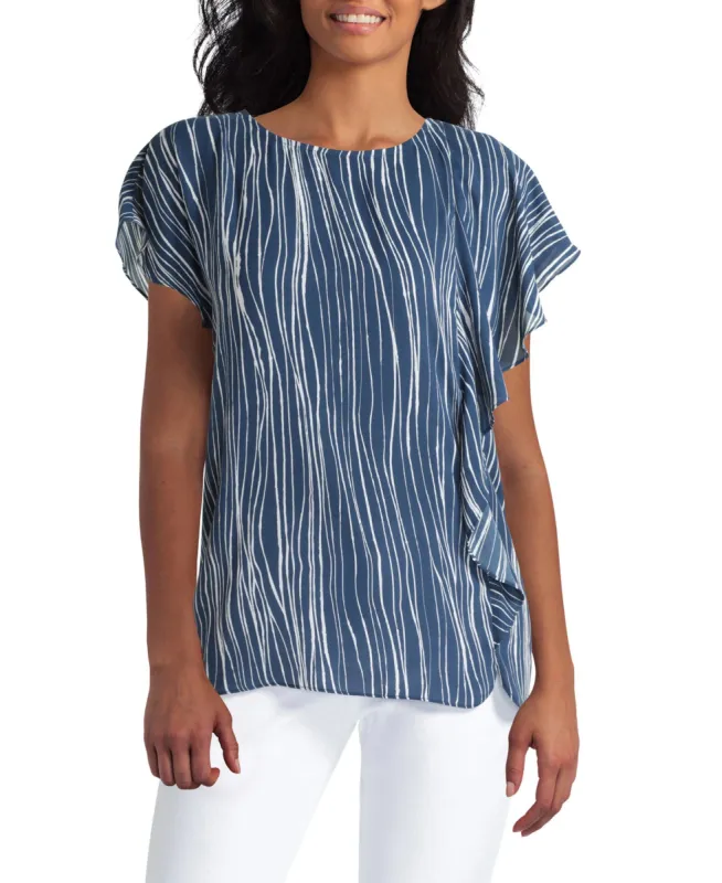 Flutter Overlay Blouse sold by Lord & Taylor