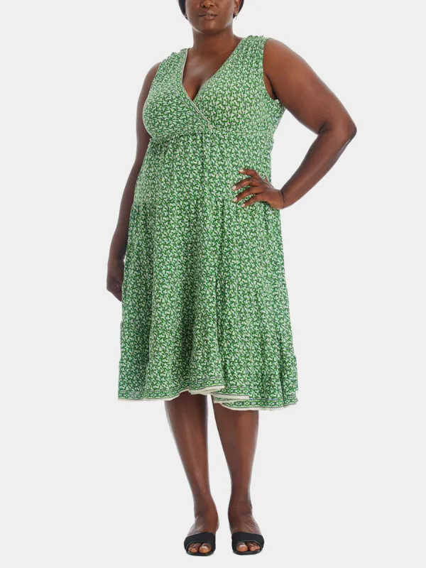 Textured Jersey Tiered Midi Dress sold by Lord & Taylor