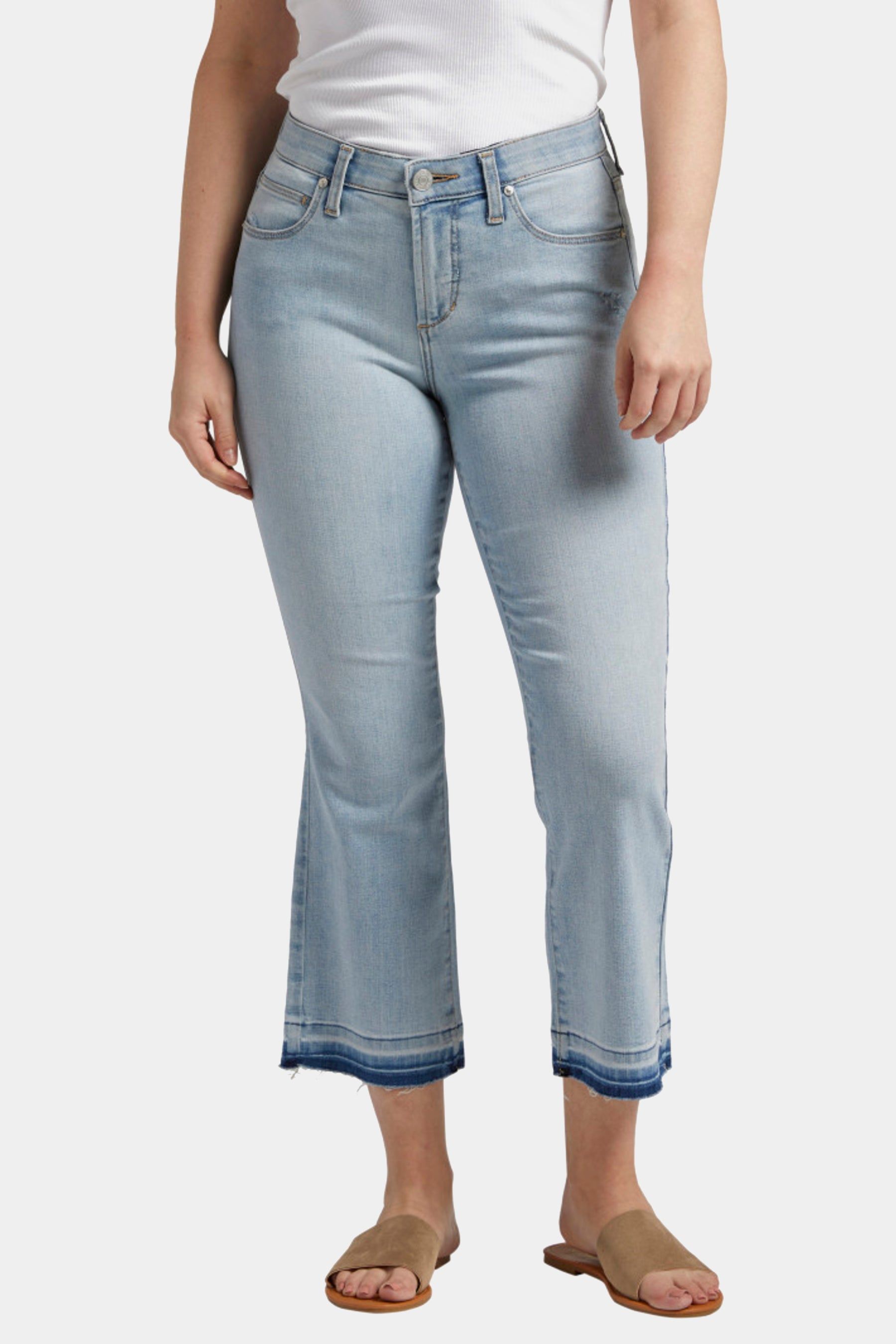 Eloise Mid Rise Bootcut Cropped Jeans sold by Lord & Taylor