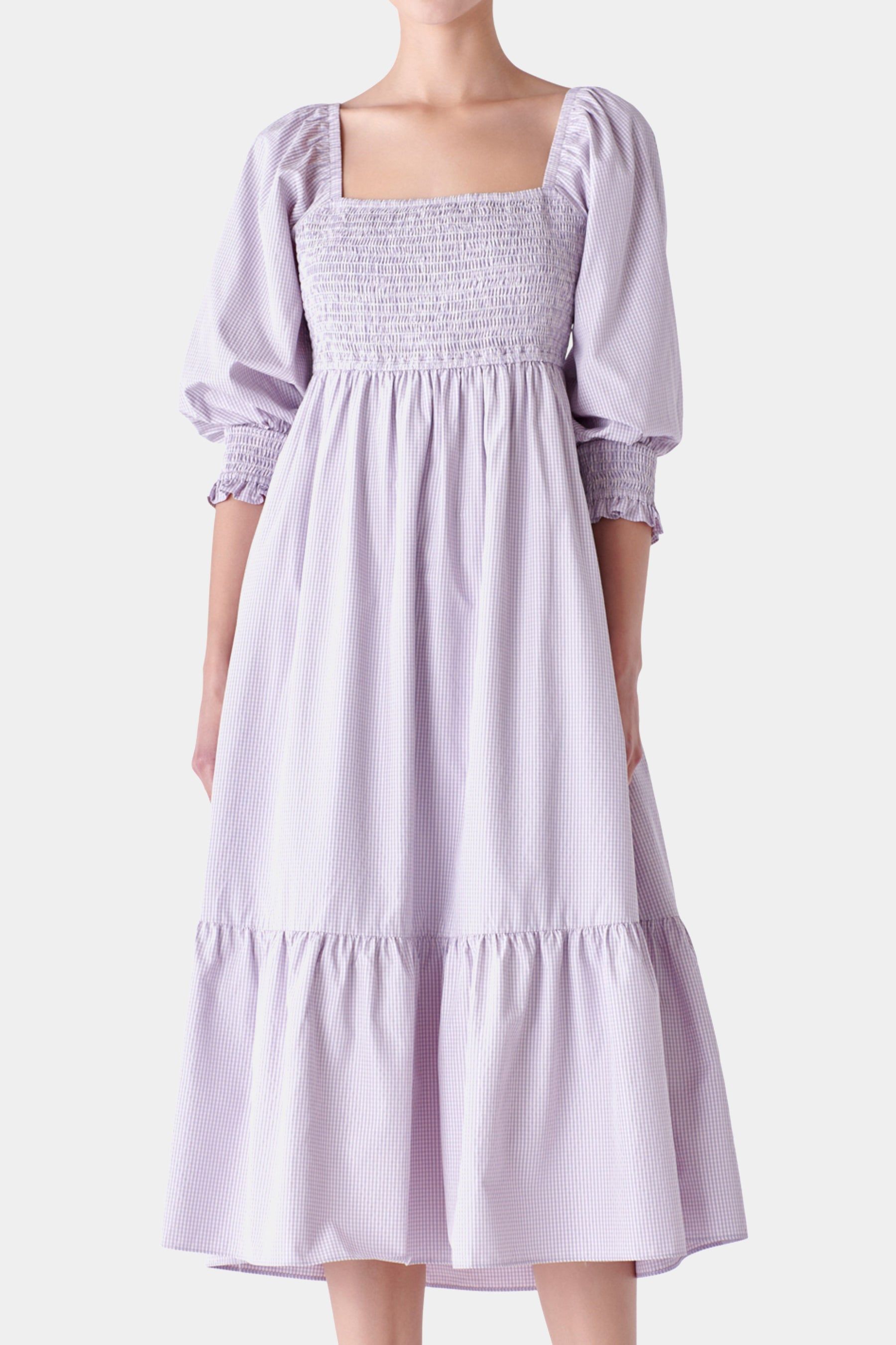 Gingham Smocked Maxi Dress sold by Lord & Taylor product image thumbnail 4