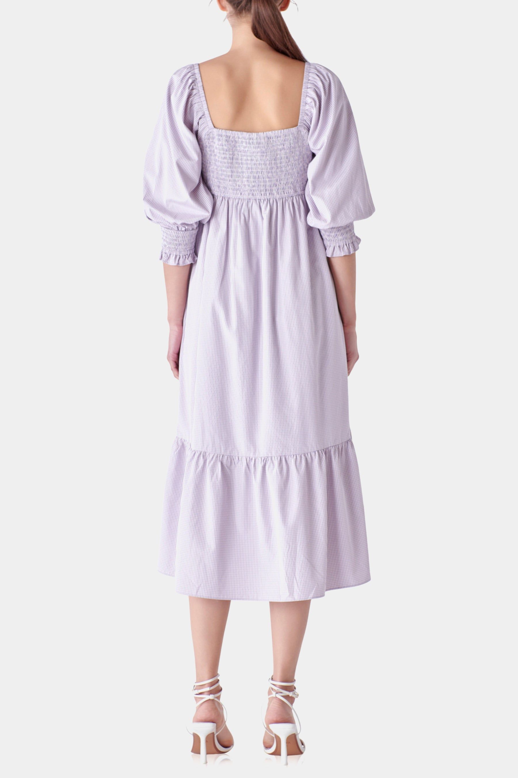 Gingham Smocked Maxi Dress sold by Lord & Taylor product image thumbnail 5
