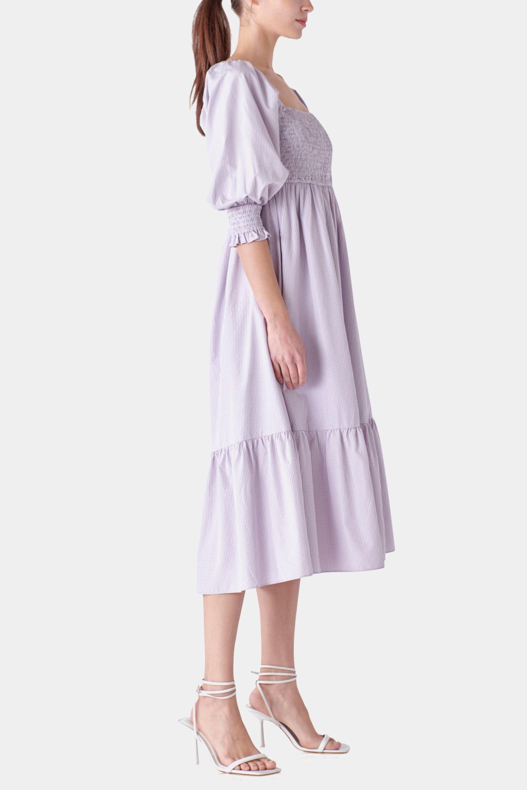 Gingham Smocked Maxi Dress sold by Lord & Taylor product image thumbnail 2